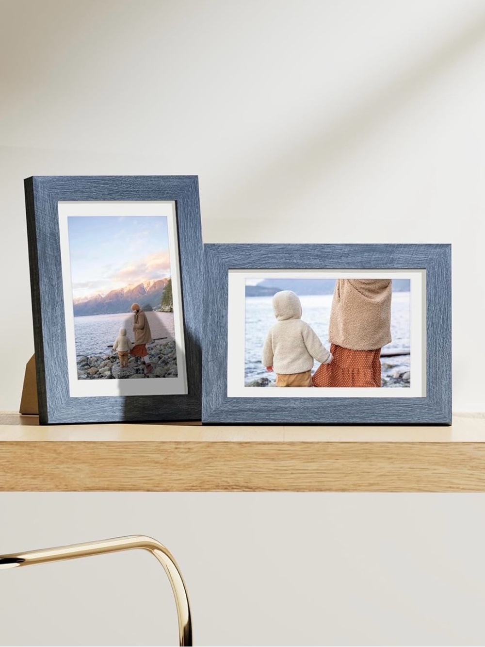 9 Blue Photo Frames NEW